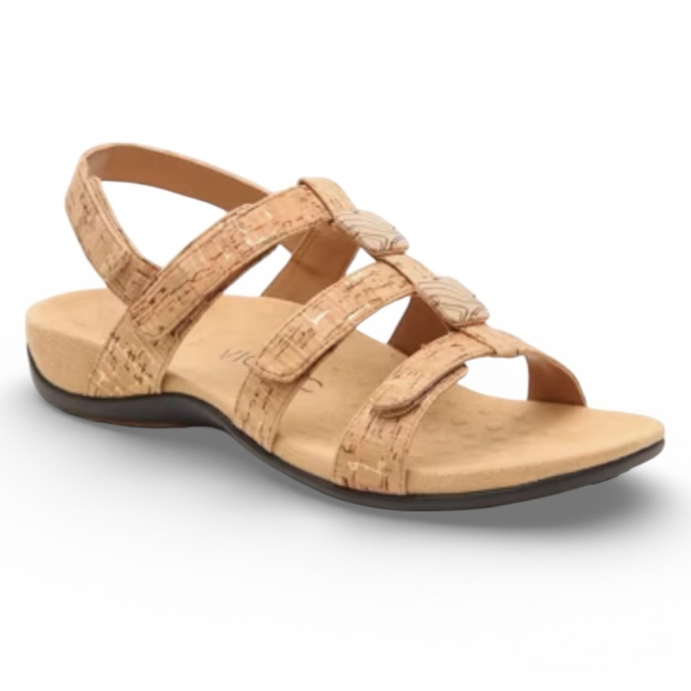 Vionic Amber Sandals In Tan Cork